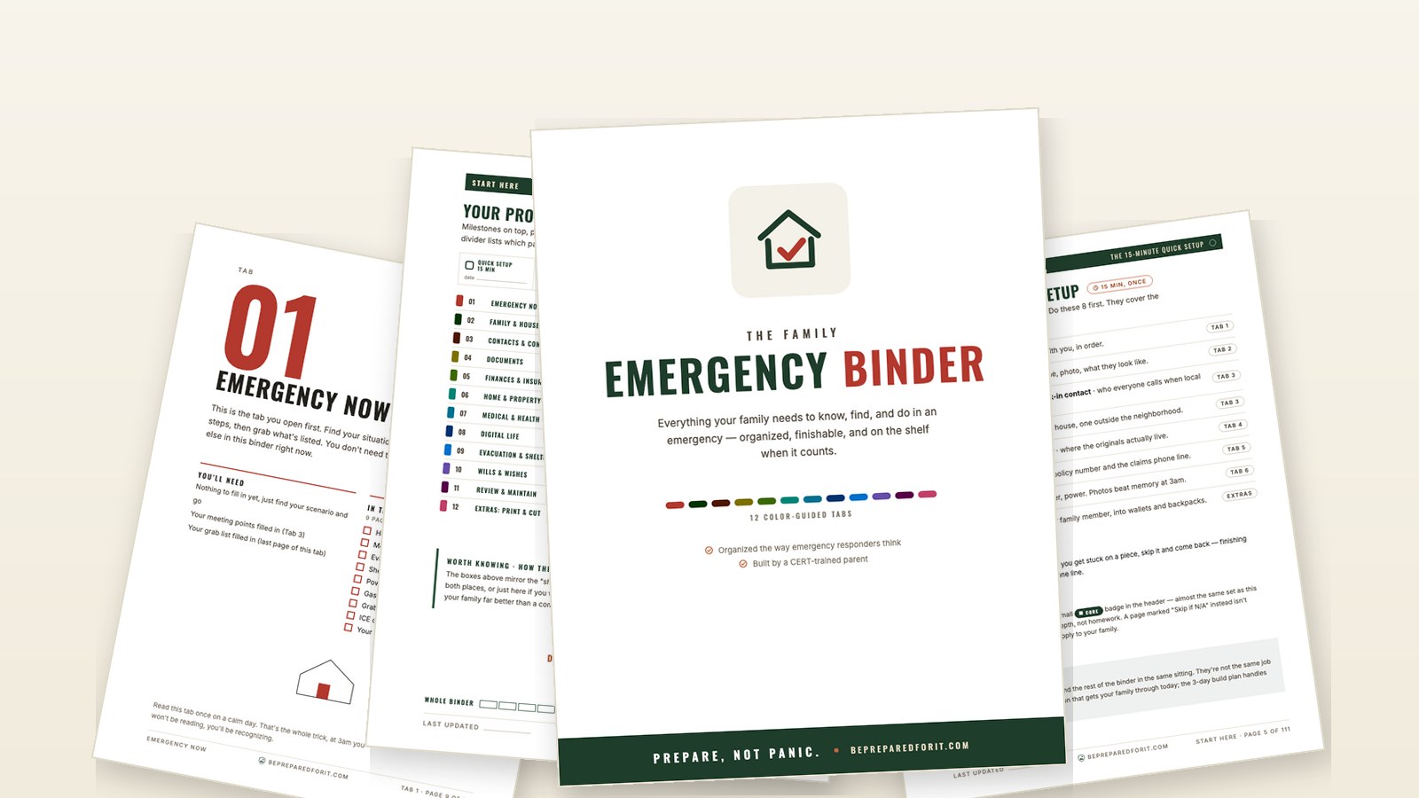 Emergency Binder Printables: What's Actually Free Here