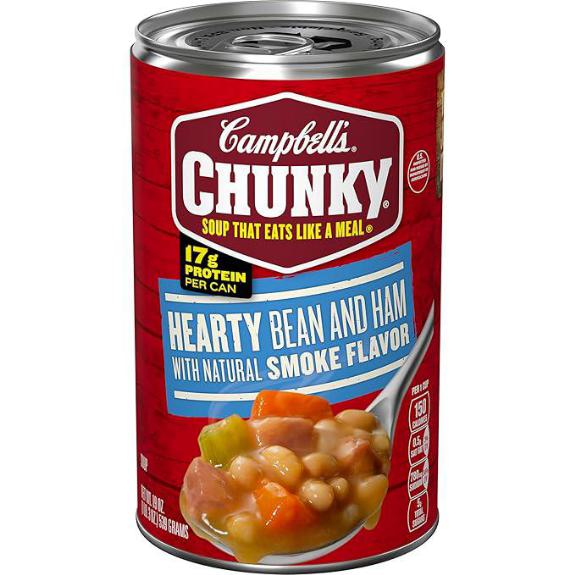 Campbell’s Chunky Soup Hearty Bean Soup With Ham 19 Oz Can
