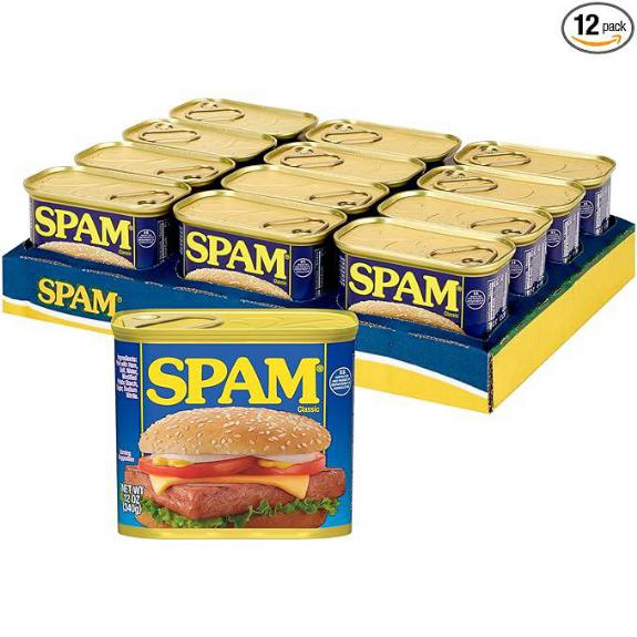 SPAM Classic SPAM Canned Meat 12 oz Can (12 Pack)