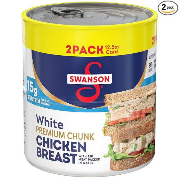 Swanson White Chunk Chicken Breast 12.5oz (2-Pack)