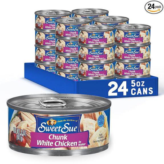 Sweet Sue Canned Chicken Breast 5oz 24-Pack