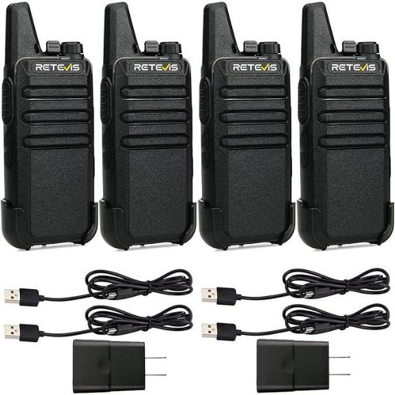 Retevis RT22 Rechargeable Walkie Talkies (4-Pack)
